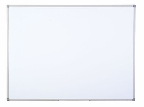 Bi-Office Maya Non Magnetic Melamine Whiteboard Grey Plastic Frame 600x450mm - MB0412186