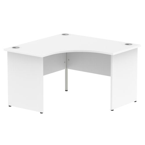 Dynamic Impulse 1200mm Corner Desk White Top Panel End Leg MI000406 DD