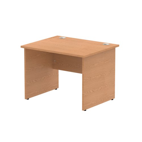 Impulse 1000 x 800mm Straight Desk Oak Top Panel End Leg MI000827 DD
