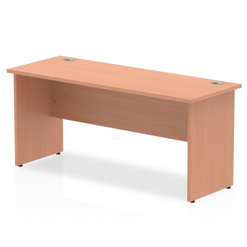 Impulse 1600 x 600mm Straight Desk Beech Top Panel End Leg MI001731 DD