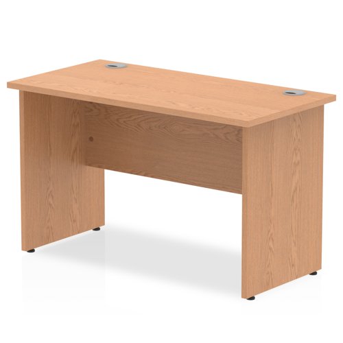 Impulse 1200 x 600mm Straight Desk Oak Top Panel End Leg MI002698 DD