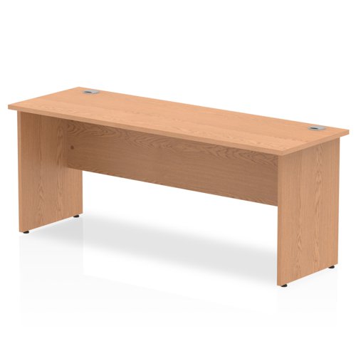 Impulse 1800 x 600mm Straight Desk Oak Top Panel End Leg MI002701 DD