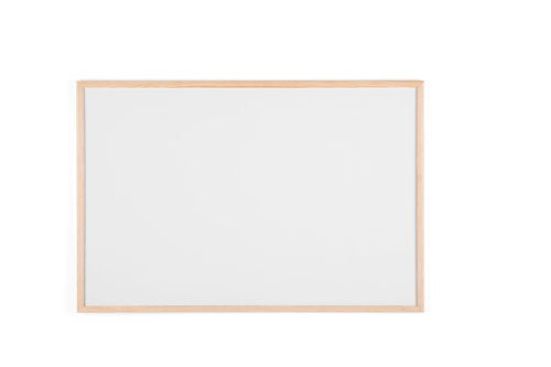 Bi-Office Non Magnetic Melamine Whiteboard Pine Wood Frame 900x600mm - MP07001010