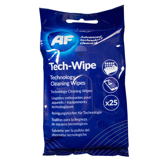 AF Tech-Wipe Cleaning Wipes (Pack 25) AMTW025P