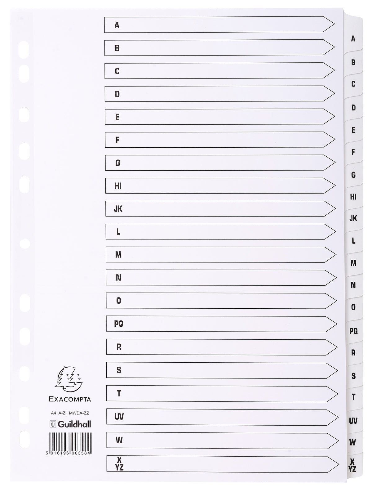 ExaCompatibleta Mylar Printed 160 GSM Indices