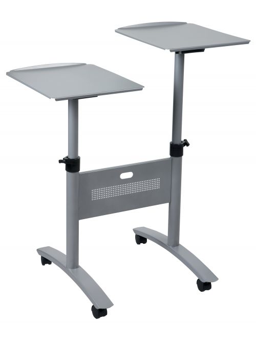 Nobo Multimedia Projector Trolley Twin Platform Grey 1900791 DD