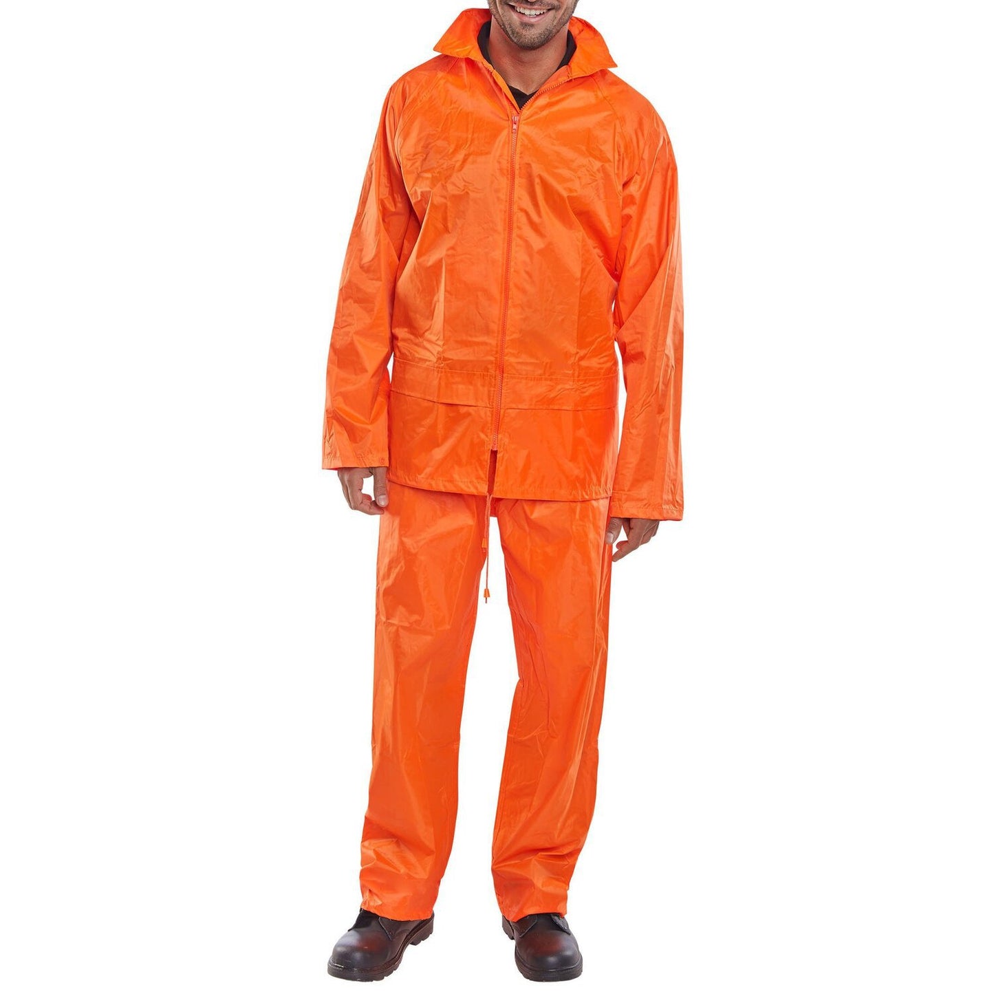 Beeswift Nylon B-Dri Weatherproof Suit Orange S