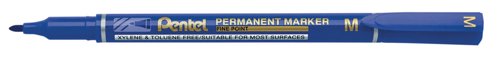 Fine Point Low Odour Permanent Marker Bullet Tip 2.4mm Blue (Pack 12) - NM470-C