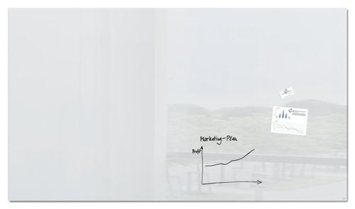 Artverum Magnetic Glass Drywipe Board Super White 2400x1200 - GL235 DD