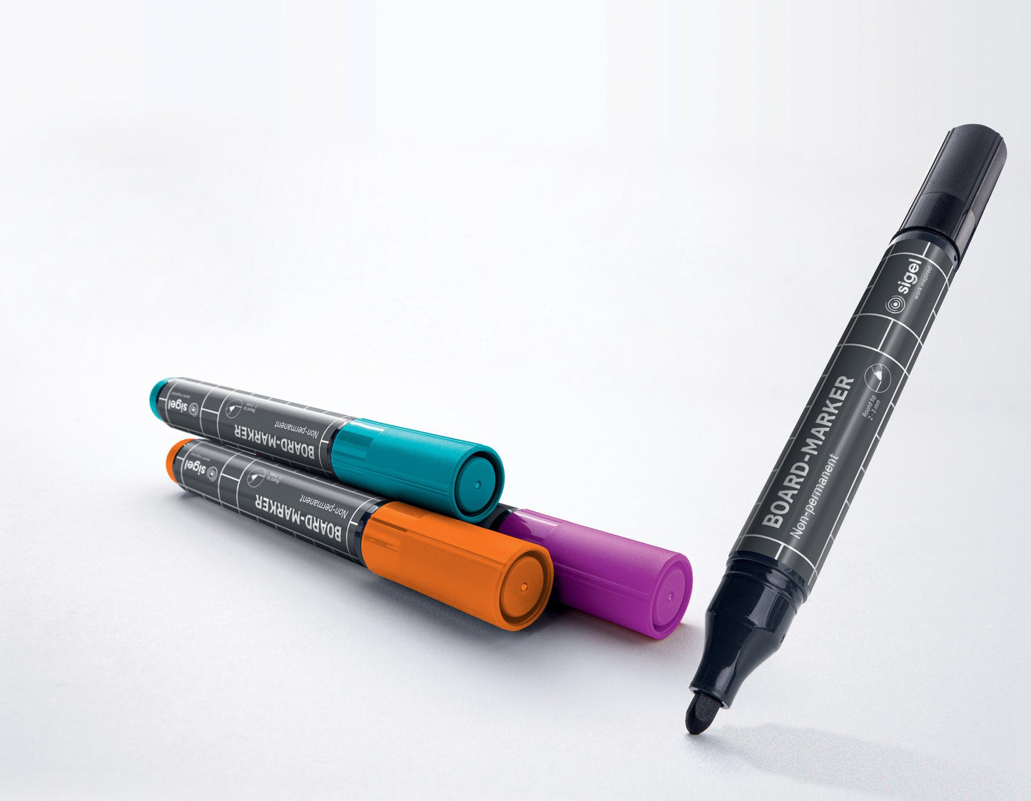 Board Marker - Black Turquoise Magenta Orange Non-permanent (4) BA011