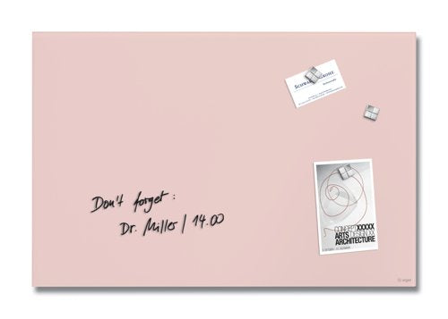 Artverum Magnetic Glass Drywipe Board Rose 600x400  - GL514 DD