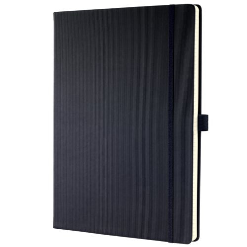 Sigel CONCEPTUM A4 Casebound Hard Cover Notebook Ruled 194 Pages Black CO112