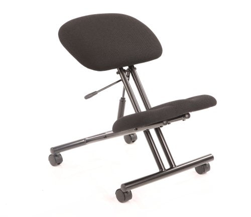 Kneeling Stool Black Fabric Black Frame OP000070 DD
