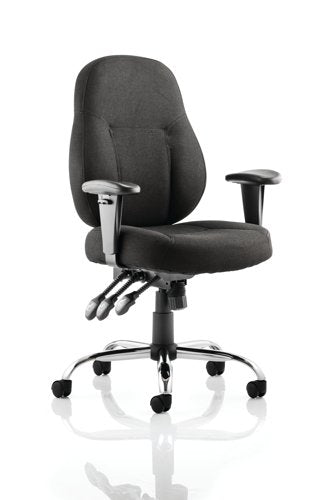 Storm Chair Black Fabric With Arms OP000127 DD