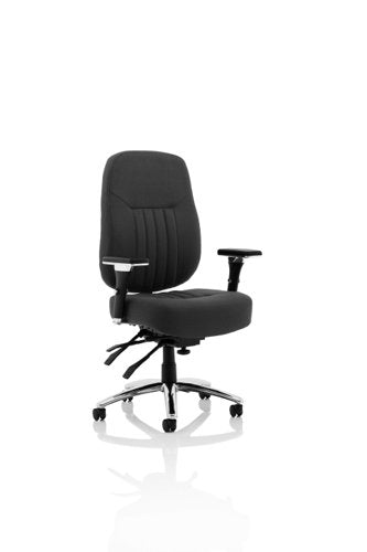 Barcelona Deluxe Black Fabric Operator Chair OP000242 DD