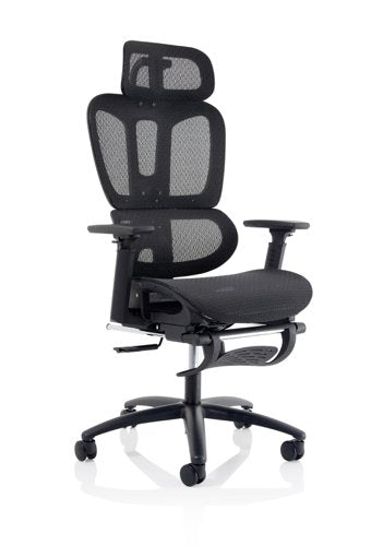 Horizon Executive Mesh Office Chair With Height Adjustable Arms Black - OP000319 - DD