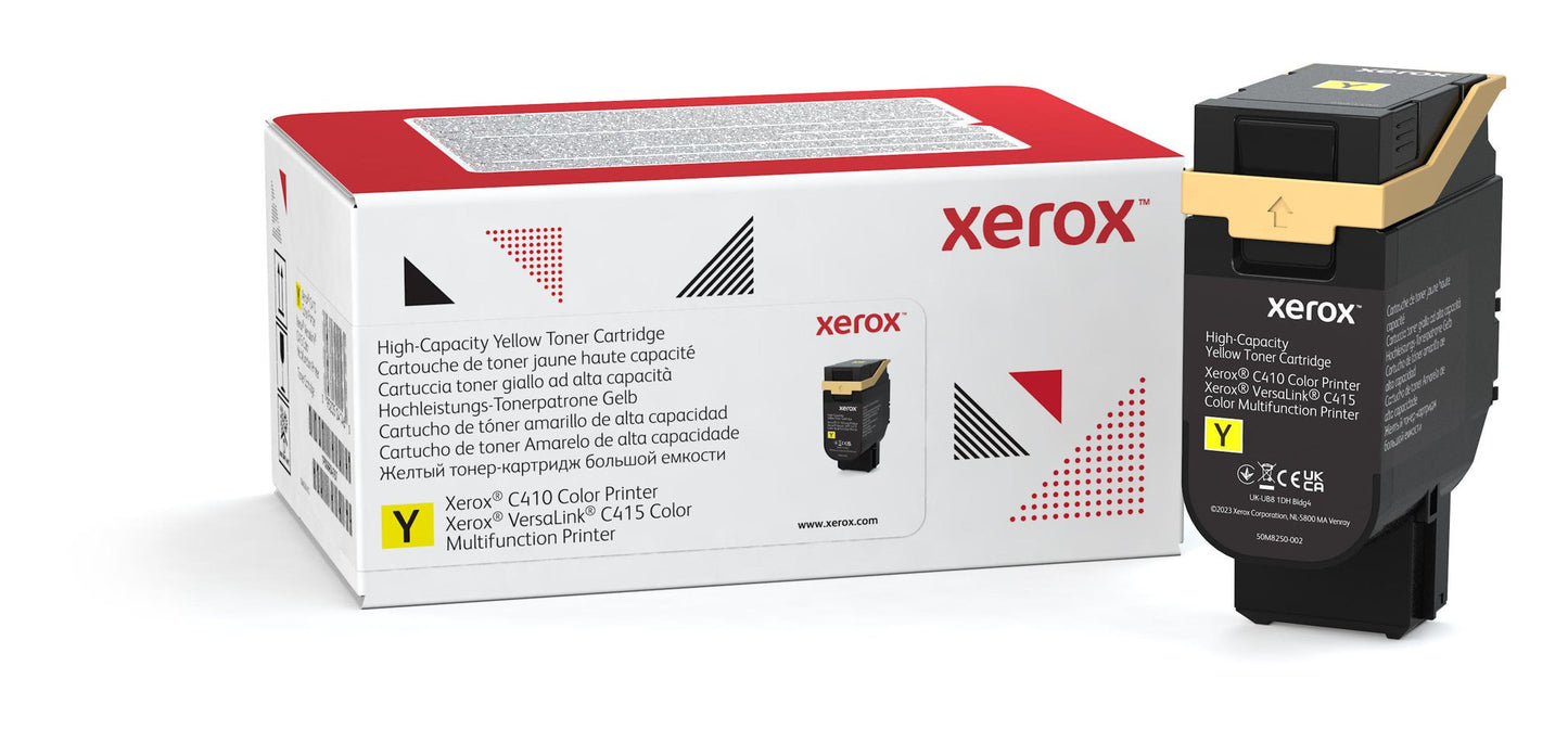 Original Xerox C410 C415 Yellow High Yld Toner 006R04688