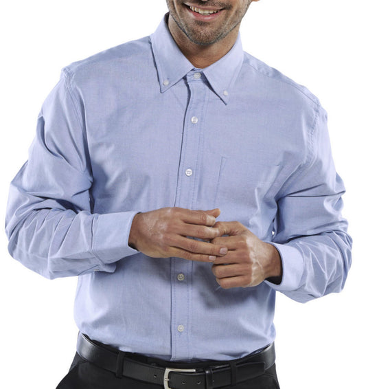 Beeswift Oxford Shirt Long Sleeve Blue 15