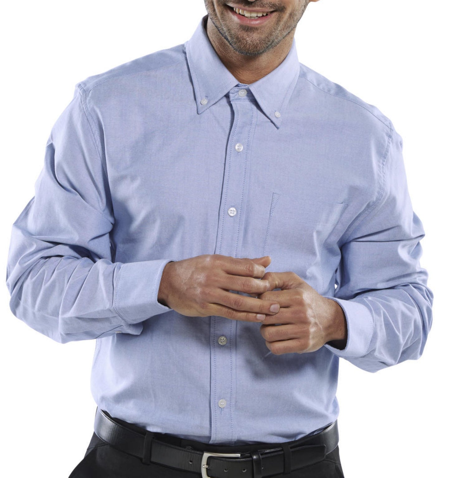 Beeswift Oxford Shirt Long Sleeve Blue 15.5