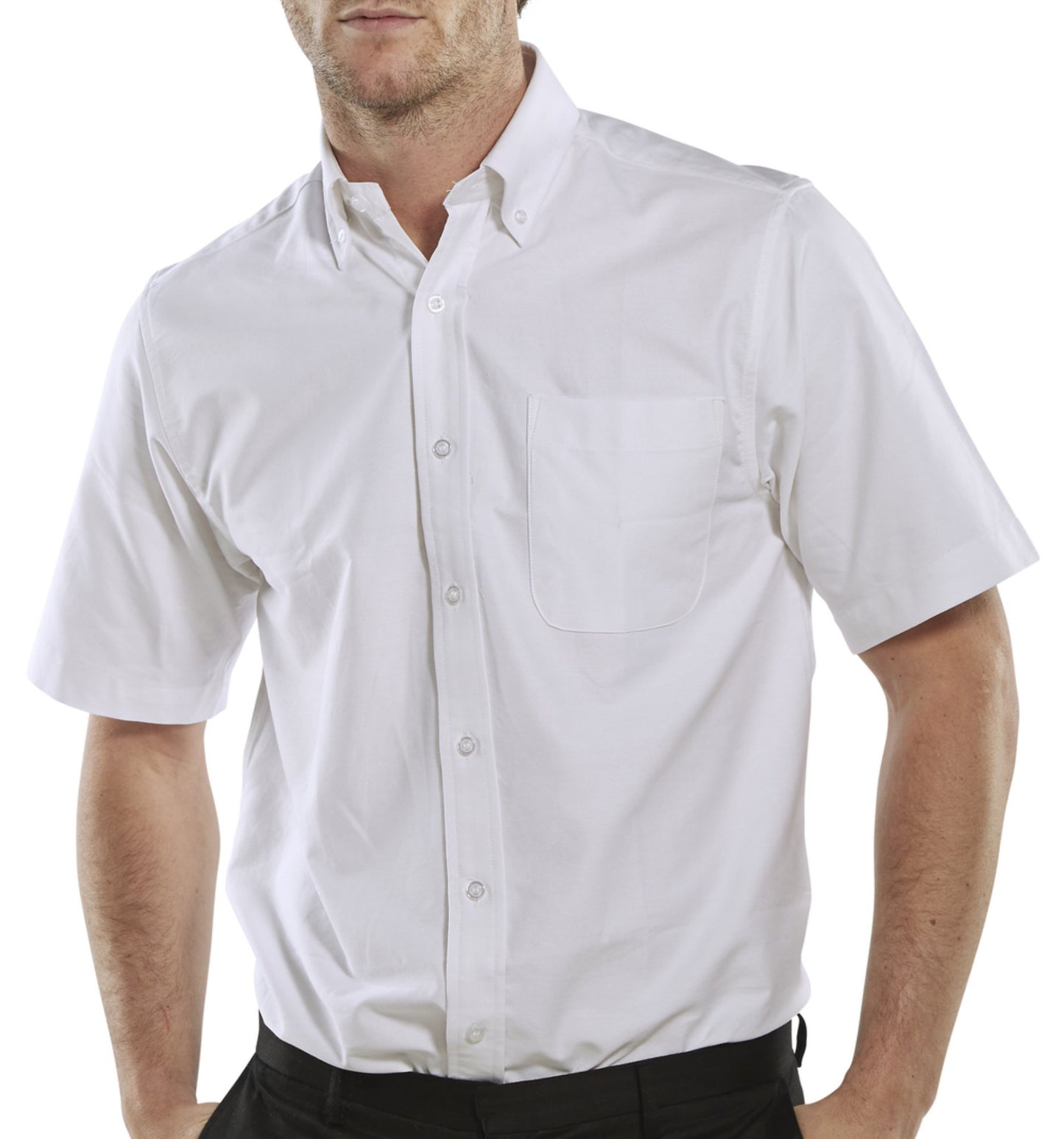 Beeswift Oxford Shirt Short Sleeve White 18.5