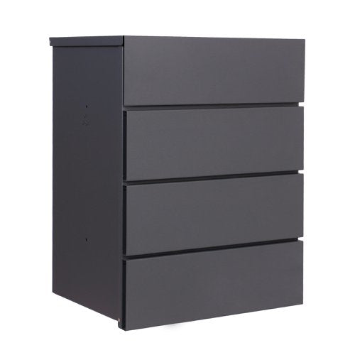 Phoenix Top Loading Pacel Box Graphite Grey with Key Lock - PB1331AAK DD