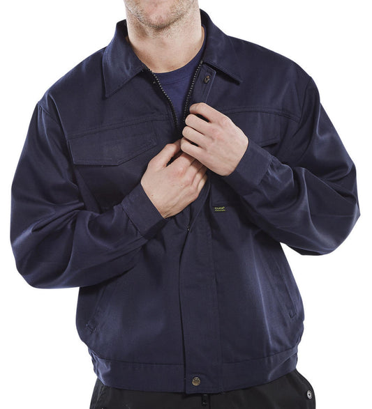 Beeswift Heavyweight Drivers Jacket Navy Blue 50