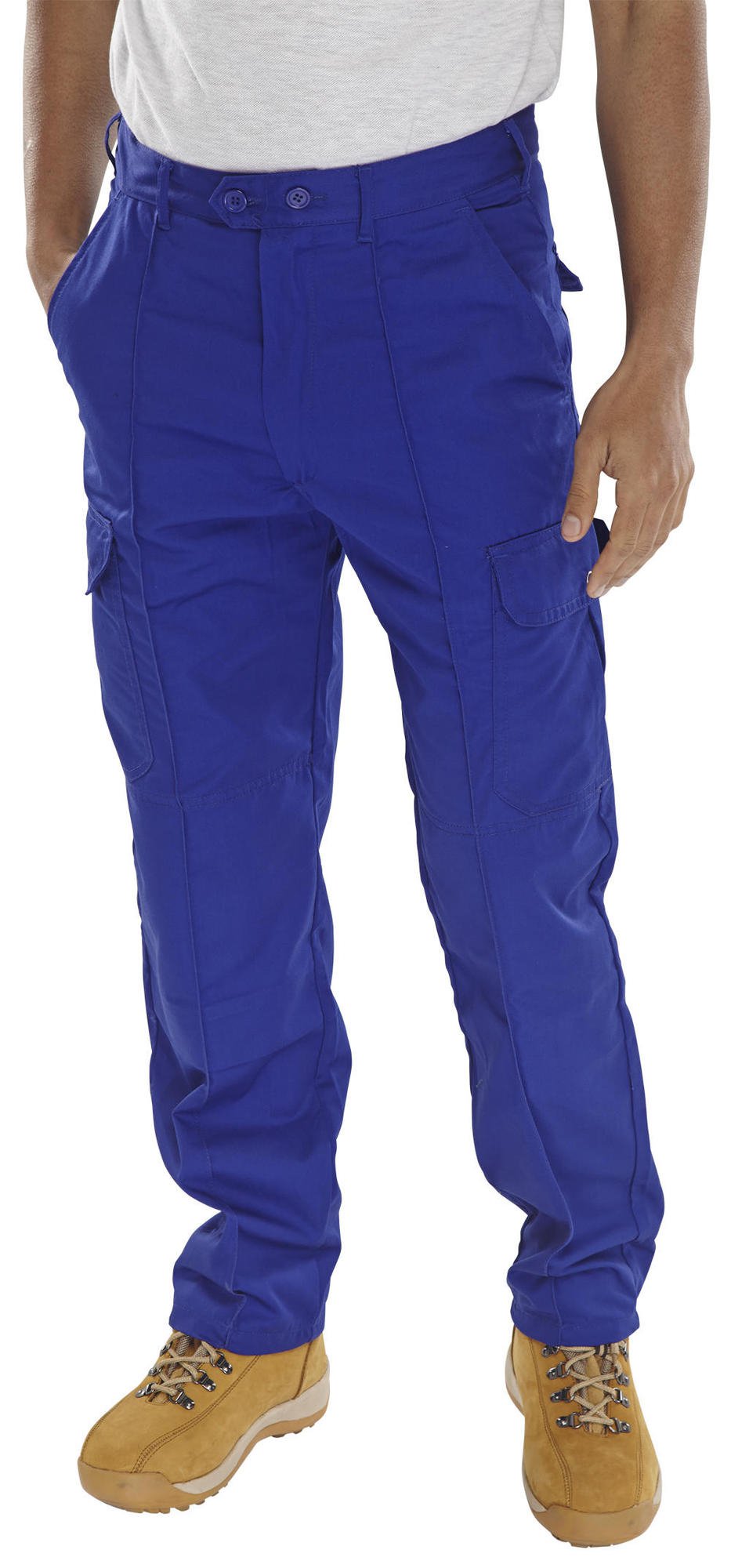 Beeswift Poly Cotton Work Trousers  Royal Blue 40