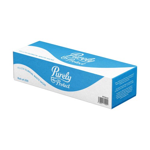 Purely Protect Clinical Waste Sack 70 Litre Yellow (Pack 200) PP3010