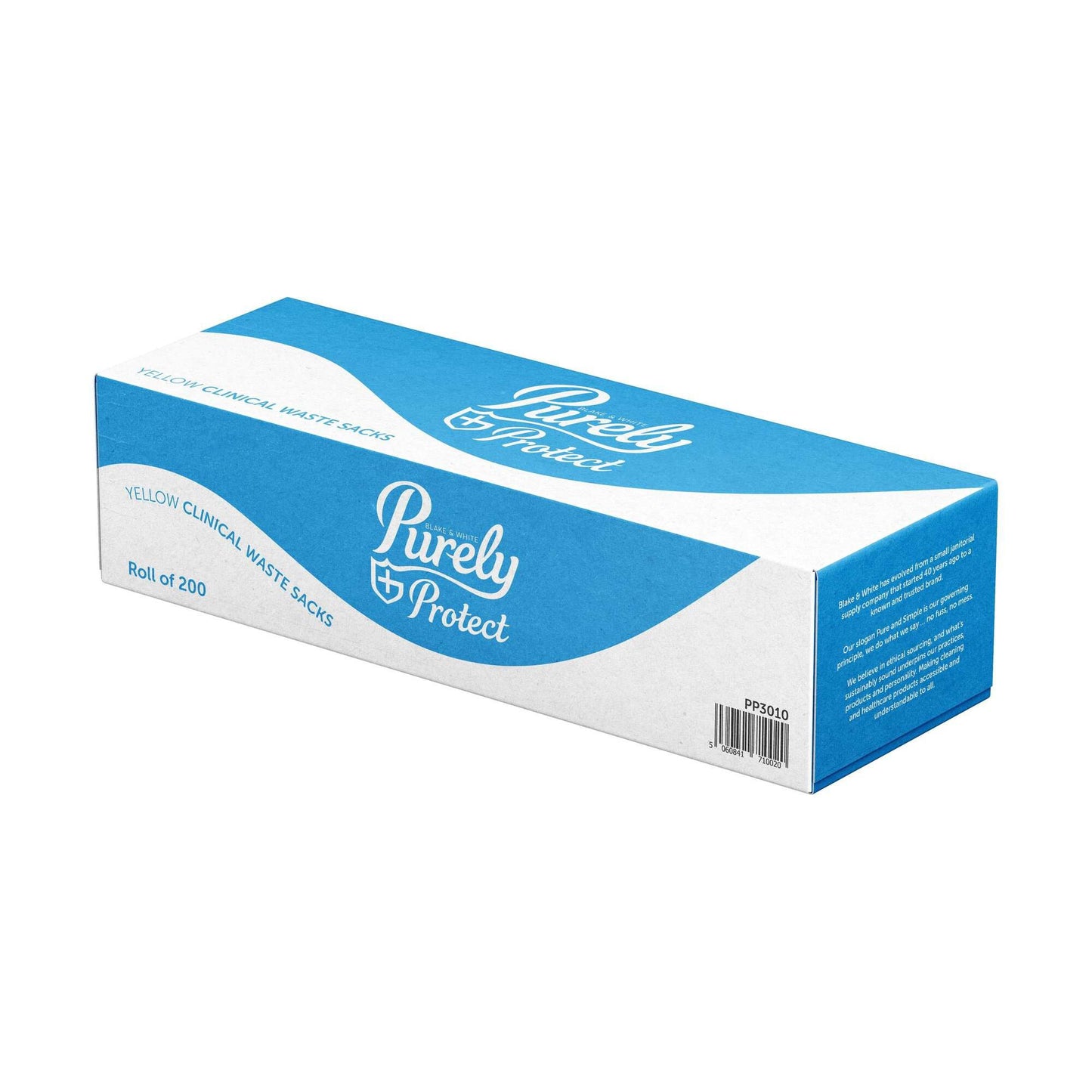 Purely Protect Clinical Waste Sack 70 Litre Yellow (Pack 200) PP3010