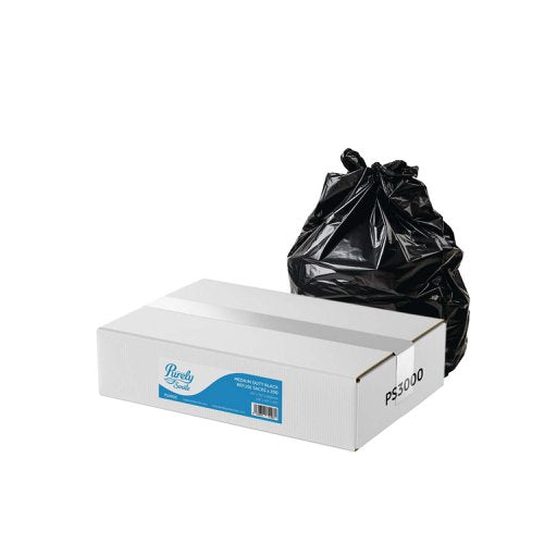 ValueX Medium Duty Refuse Sacks 90 Litre Black (Pack 200) PS3000