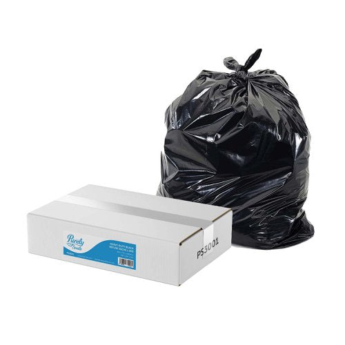 ValueX Heavy Duty Refuse Sacks  90 Litre Black (Pack 200) PS3001