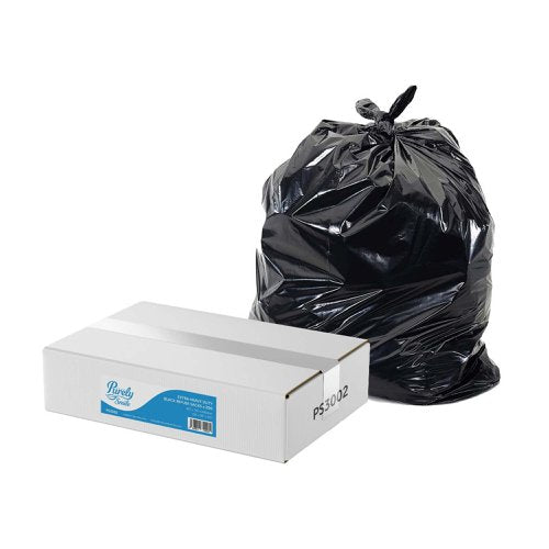 Purely Smile Extra Heavy Duty Refuse Sacks  90 Litre Black (Pack 200) PS3002