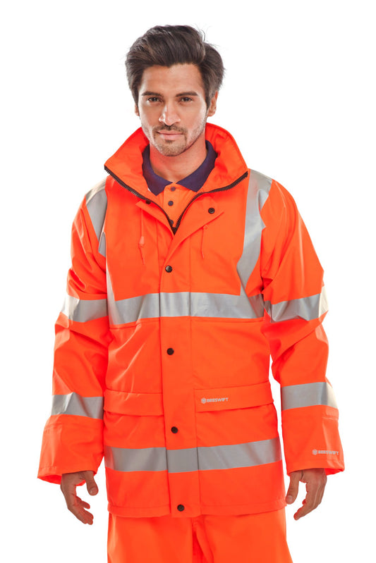 Beeswift Pu Jacket Orange 4XL