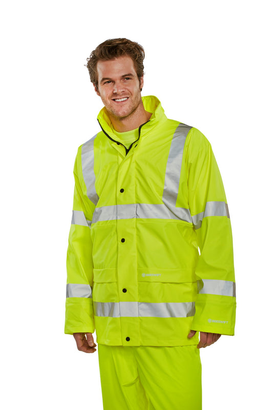 Beeswift Super B-Dri Breathable Jacket Saturn Yellow 2XL