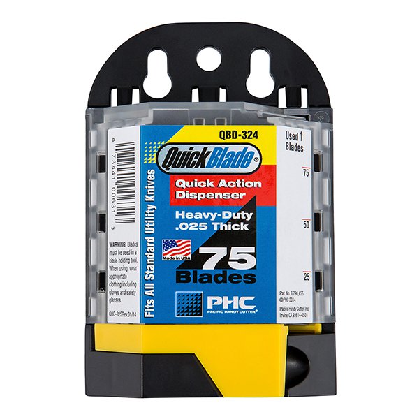 Pacific Handy Cutter QBD-324 STANDARD UTILITY 75 BLADE DISPENSER