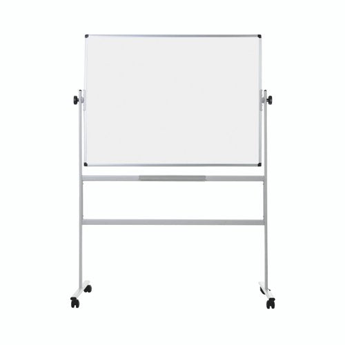 Bi-Office Revolver Double Sided Magnetic Whiteboard Laquered Steel Aluminium Frame 1200x1200mm - QR0303 DD