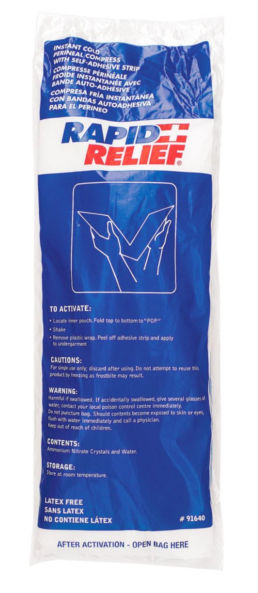 Rapid Aid Instant Cold Perineal Compress 5”X 15”