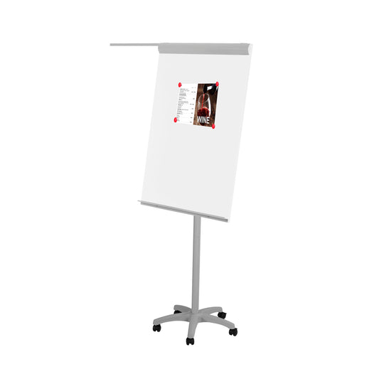 Rocada Visualline Mobile Magnetic Flipchart with 2 Arms 680x1040mm - 616K DD