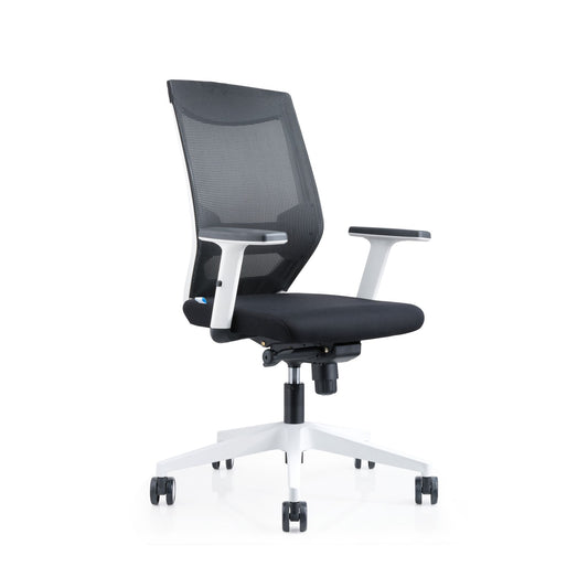 Rocada Ergoline Operators Chair Black/White - 908W-4 DD