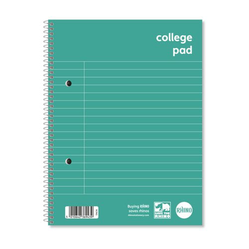 RHINO A5+ College Pad 70 Leaf F8M (Pack of 60)