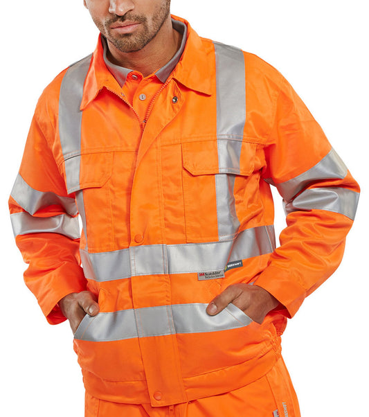 Beeswift Railspec Jacket Orange 50