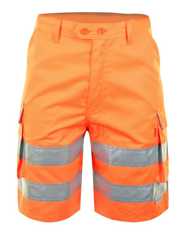 Beeswift ORANGE Hi Visibility SHORTS 36