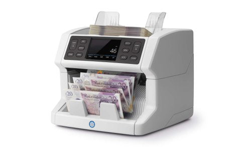 Safescan 2850 UK-IE Banknote Counter counts Queen Elizabeth & King Charles Notes - 112-0658 DD