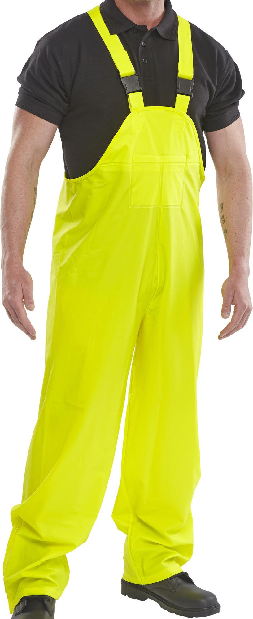 Beeswift Super B-Dri Bib and Brace Yellow L
