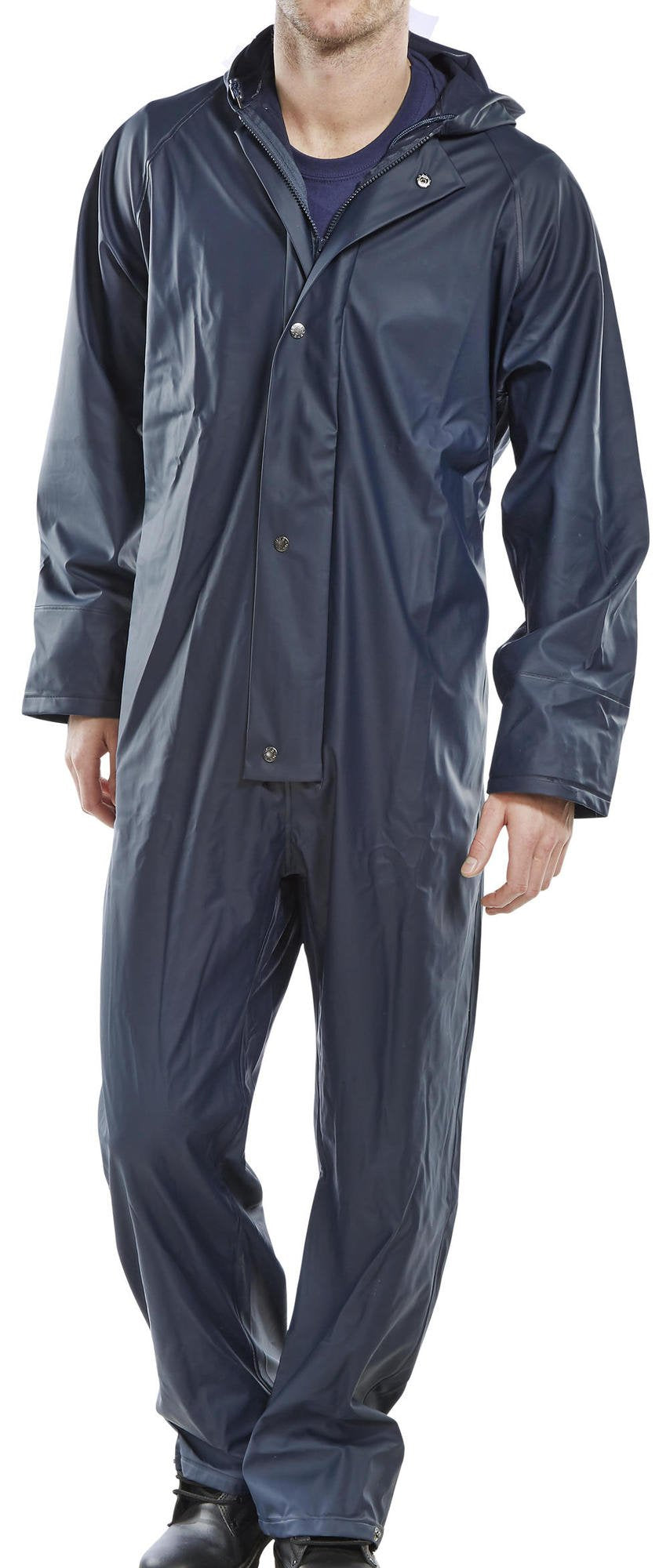 Beeswift Super B-Dri Coveralls Navy Blue 2XL