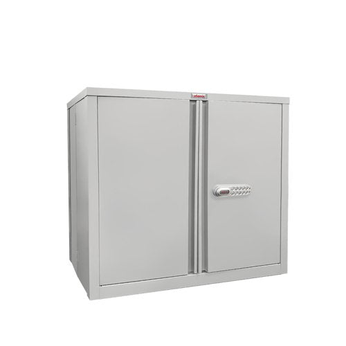 Phoenix SCF Series 2 Door 1 Shelf Steel Storage Cupboard With Electronic Lock Grey - SCF0891GGE DD