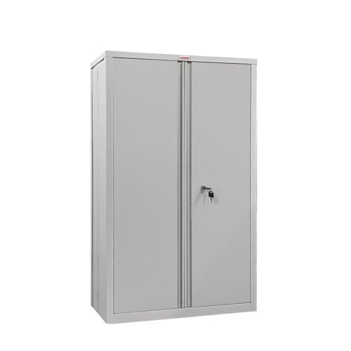Phoenix SCF Series 2 Door 3 Shelf Steel Storage Cupboard With Key Lock Grey - SCF1491GGK DD