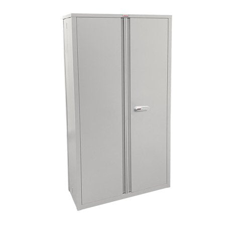 Phoenix SCF Series 2 Door 4 Shelf Steel Storage Cupboard With Electronic Lock Grey - SCF1891GGE DD