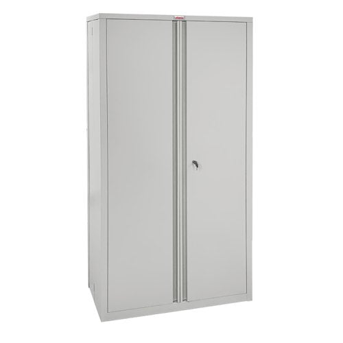 Phoenix SCF Series 2 Door 4 Shelf Steel Storage Cupboard With Key Lock Grey - SCF1891GGK DD