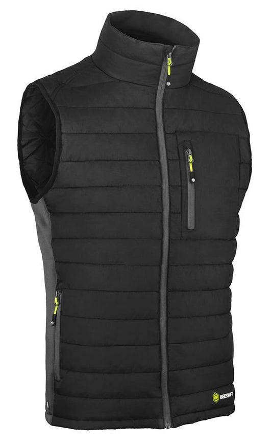 Beeswift Flex Workwear Padded Bodywarmer Black/Grey Xxl